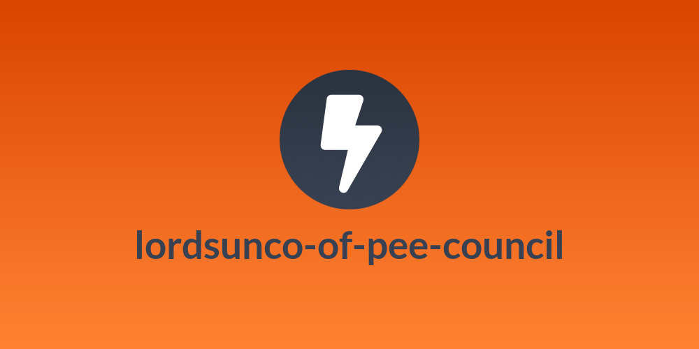 lordsunco-of-pee-council