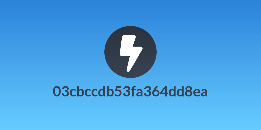 03cbccdb53fa364dd8ea