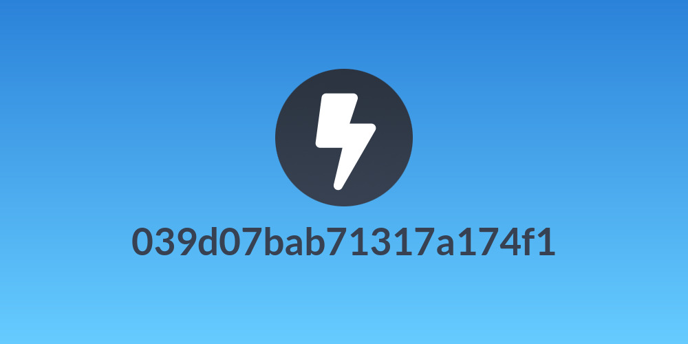 039d07bab71317a174f1