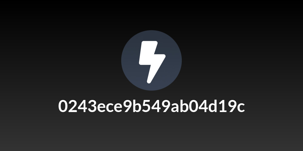 0243ece9b549ab04d19c