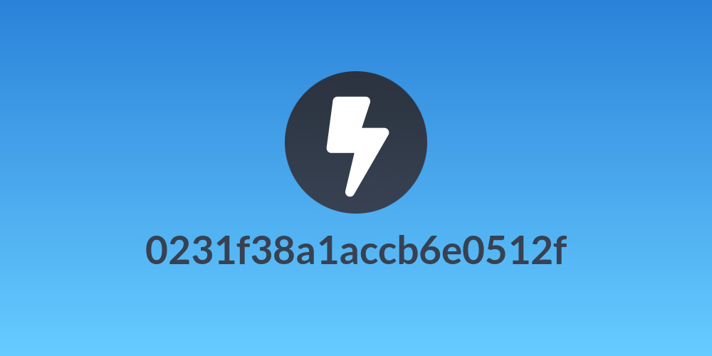 0231f38a1accb6e0512f