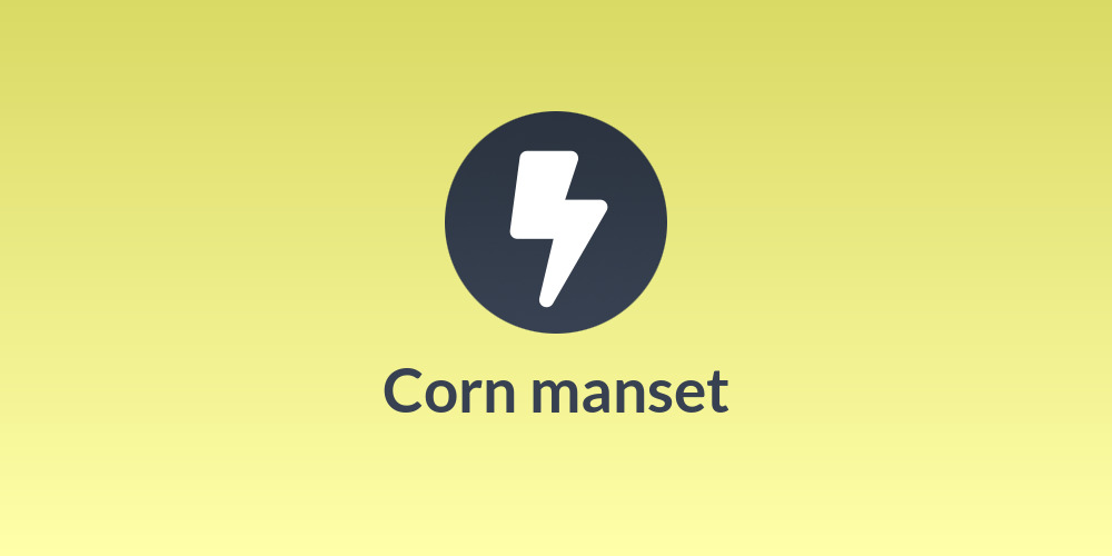 Corn🌽 manset