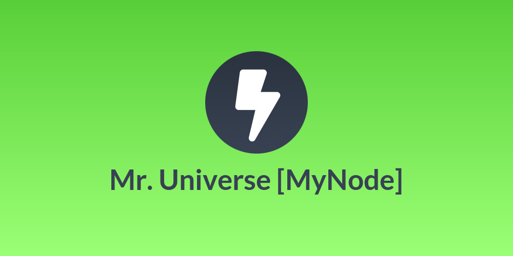 Mr. Universe [MyNode]