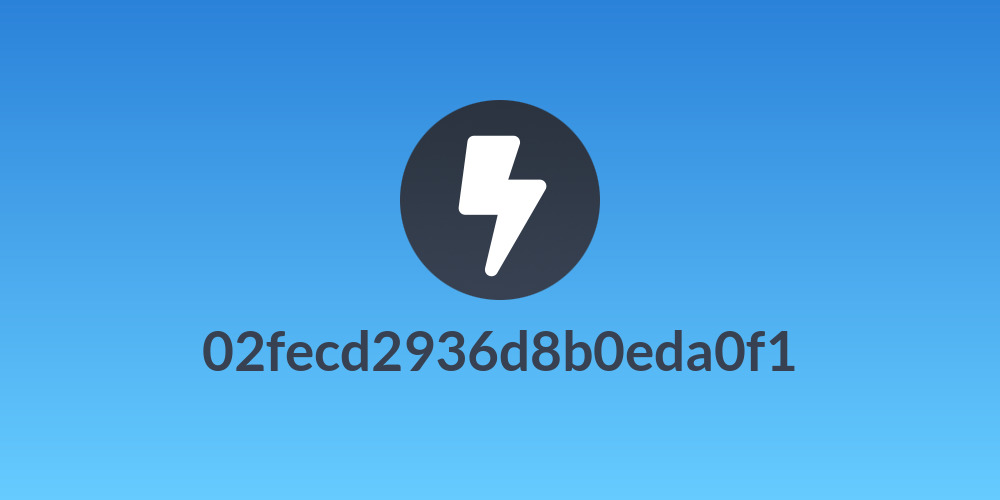 02fecd2936d8b0eda0f1