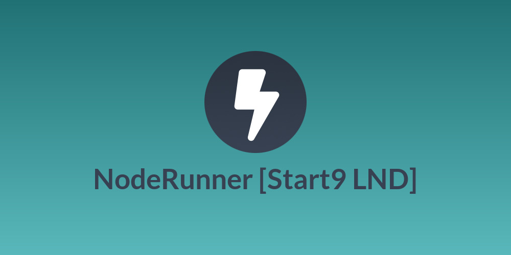 NodeRunner [Start9 LND]