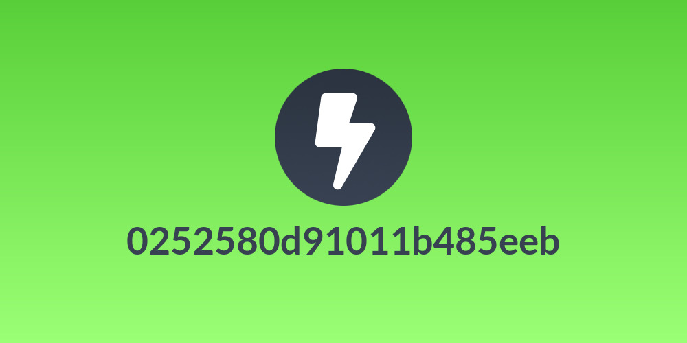 0252580d91011b485eeb