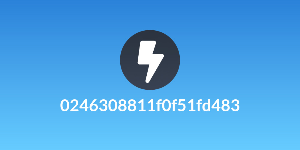 0246308811f0f51fd483