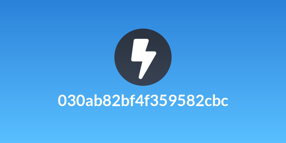 030ab82bf4f359582cbc