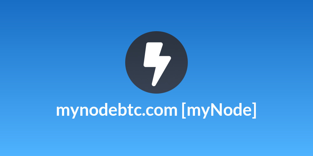 mynodebtc.com [myNode]