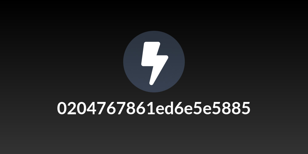 0204767861ed6e5e5885
