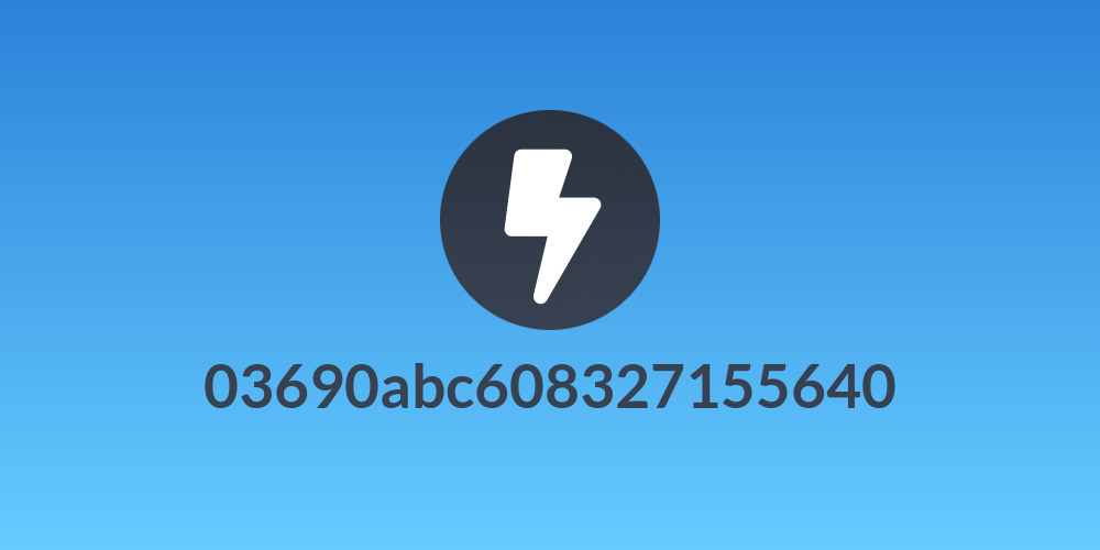 03690abc608327155640
