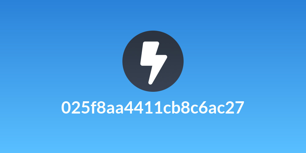 025f8aa4411cb8c6ac27
