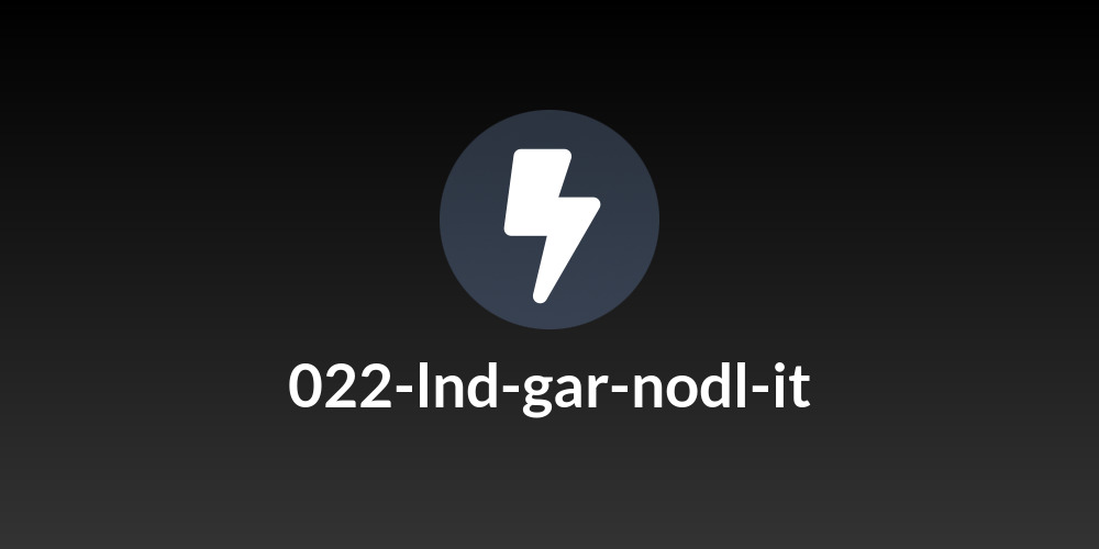 022-lnd-gar-nodl-it
