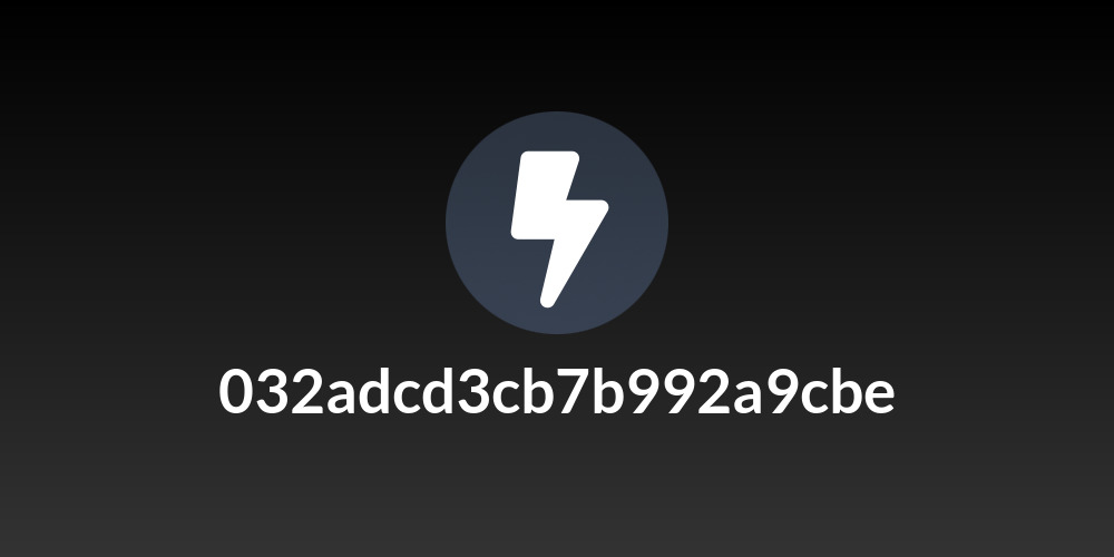 032adcd3cb7b992a9cbe