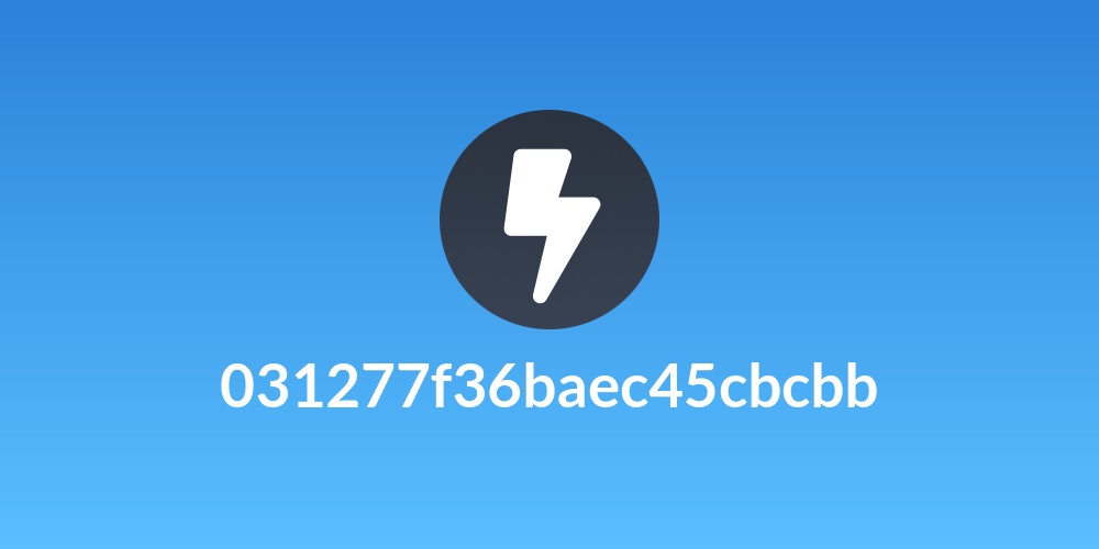 031277f36baec45cbcbb
