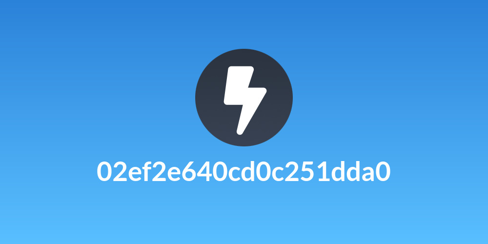 02ef2e640cd0c251dda0