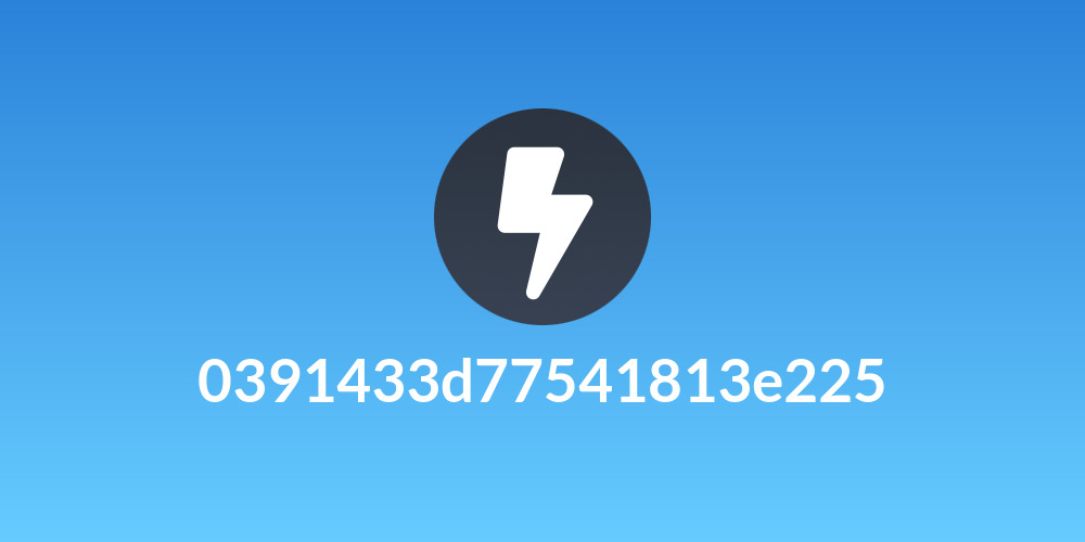 0391433d77541813e225