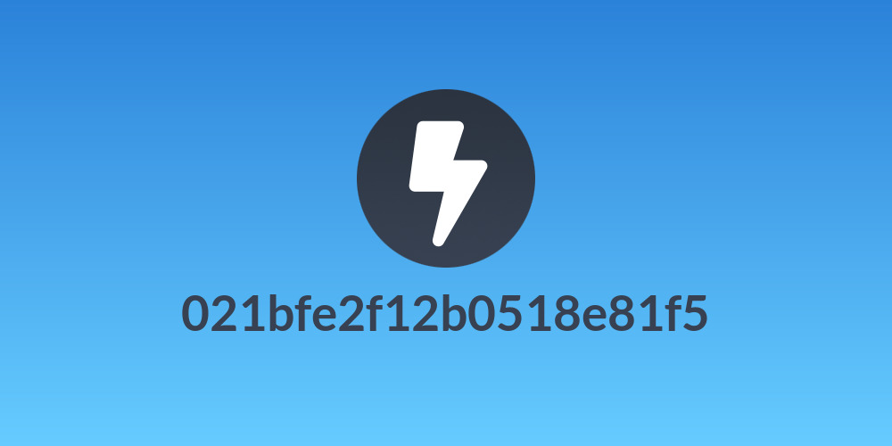 021bfe2f12b0518e81f5