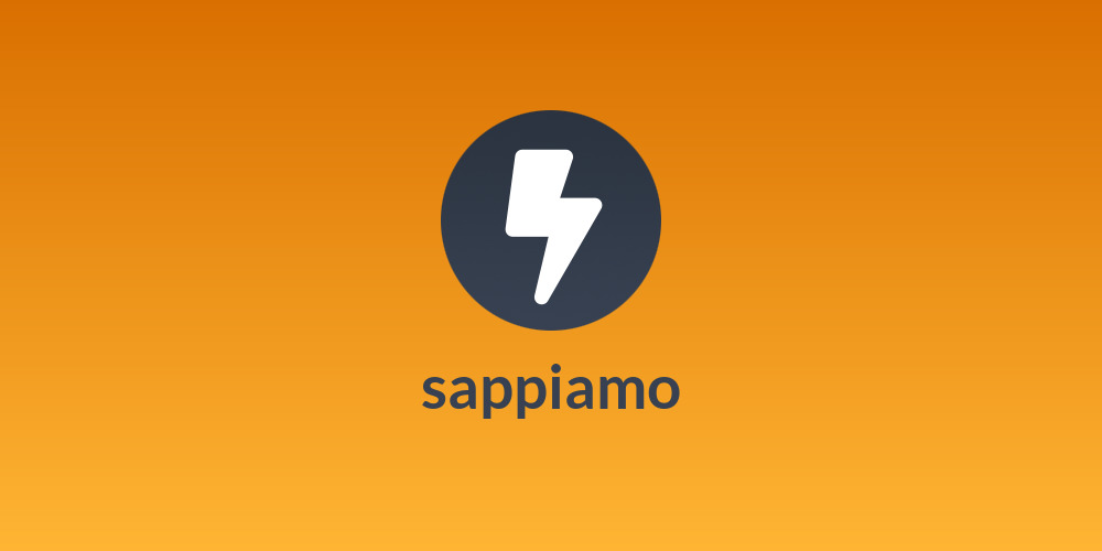 sappiamo