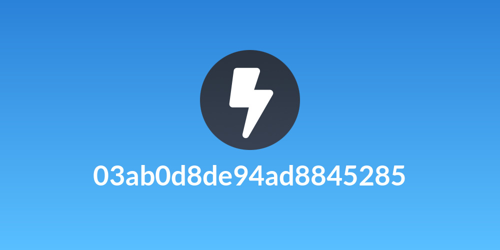 03ab0d8de94ad8845285