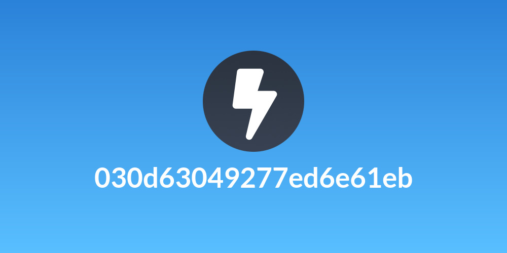 030d63049277ed6e61eb