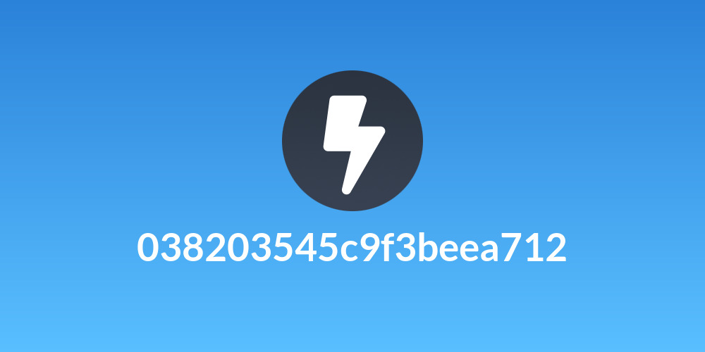 038203545c9f3beea712