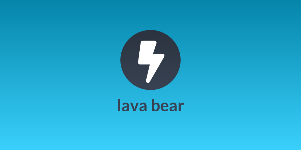 lava bear