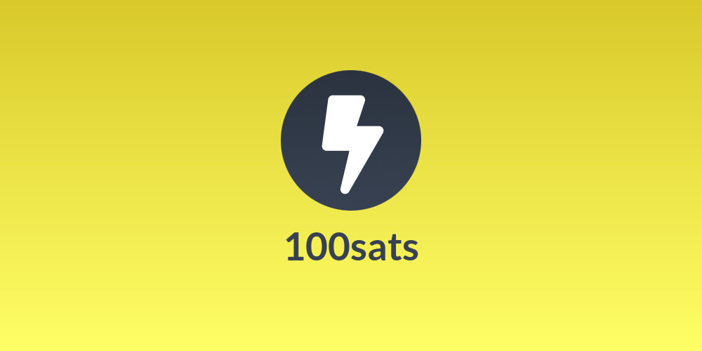 ⚡️⛓️100sats⛓️⚡️