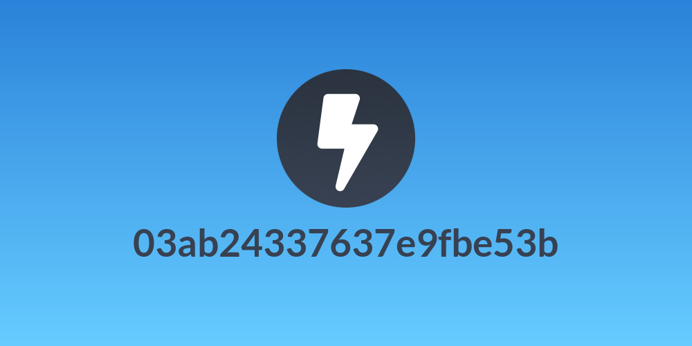 03ab24337637e9fbe53b