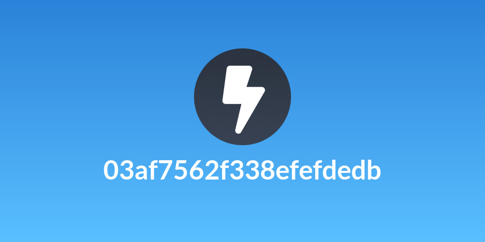 03af7562f338efefdedb