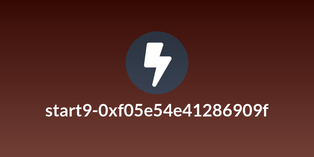 start9-0xf05e54e41286909f