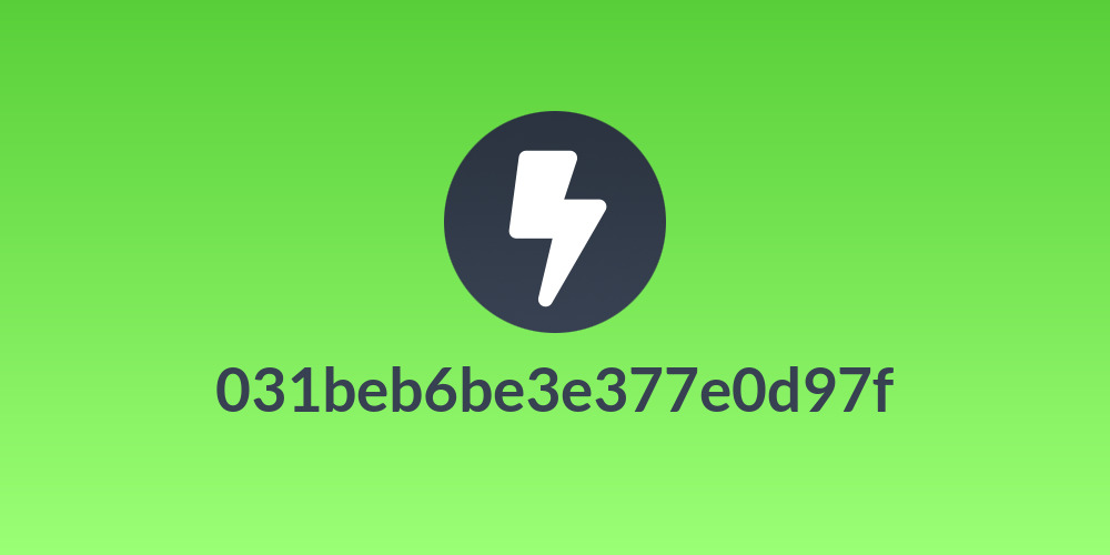 031beb6be3e377e0d97f