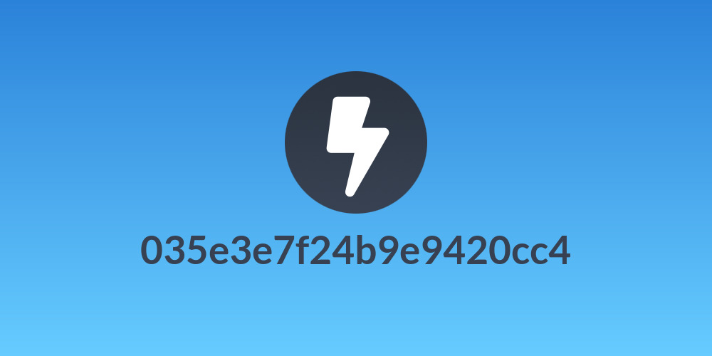 035e3e7f24b9e9420cc4