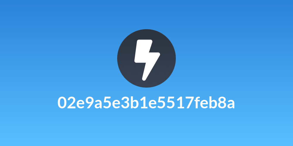 02e9a5e3b1e5517feb8a