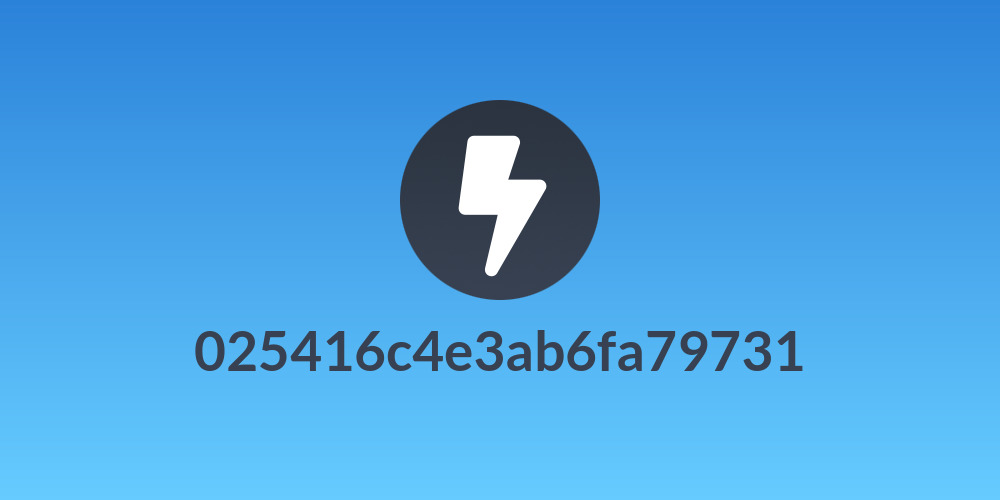 025416c4e3ab6fa79731