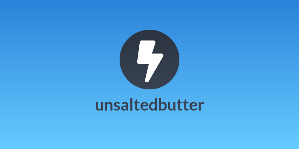 unsaltedbutter