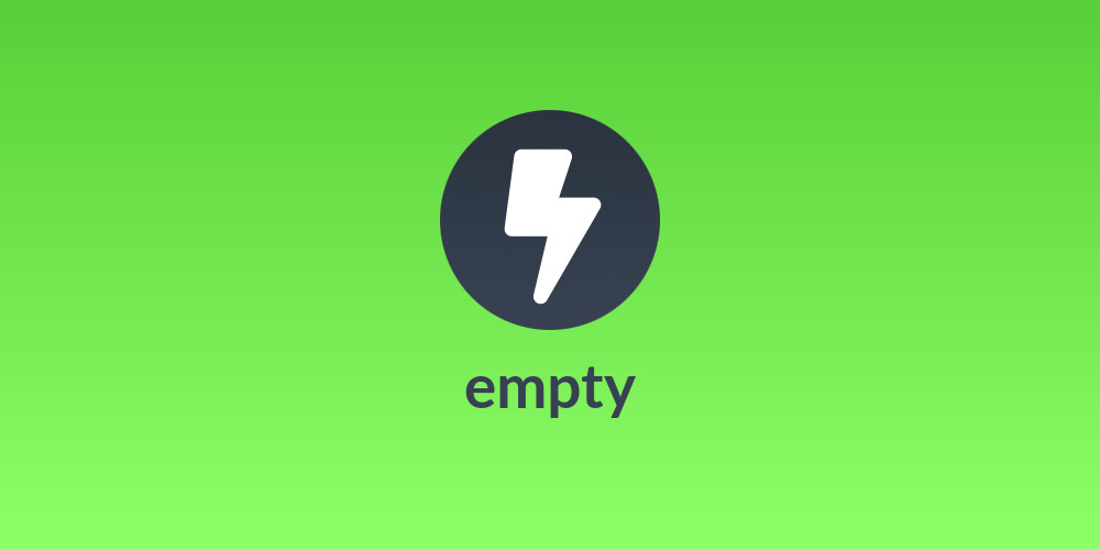 empty
