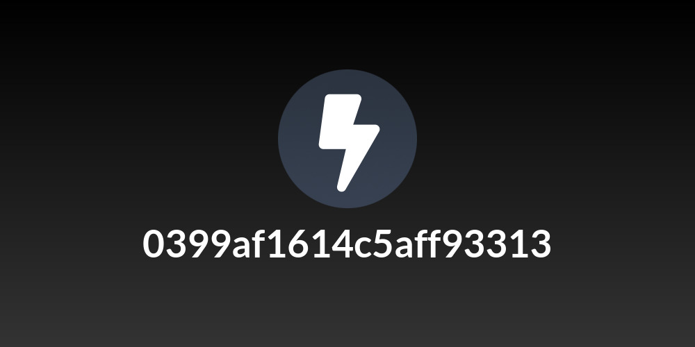 0399af1614c5aff93313