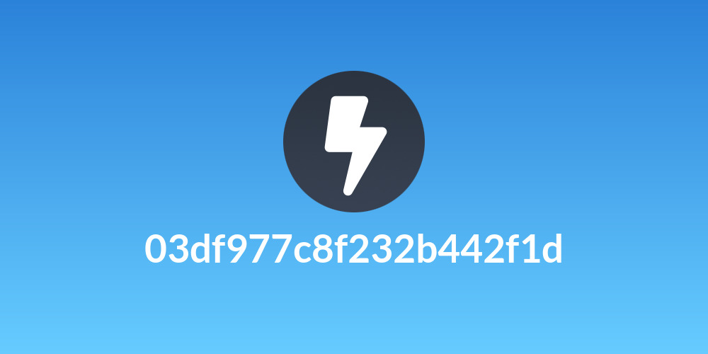 03df977c8f232b442f1d