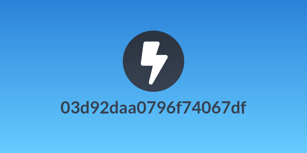 03d92daa0796f74067df