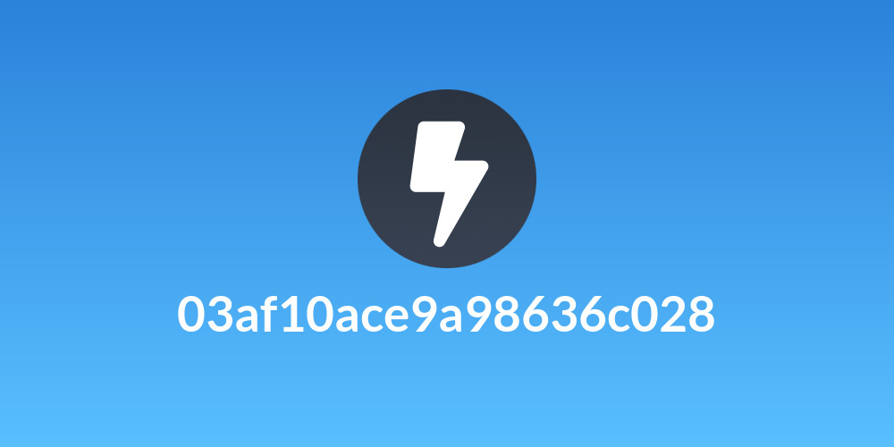 03af10ace9a98636c028