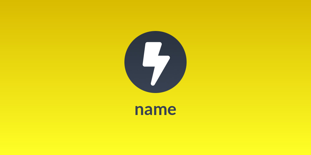 name