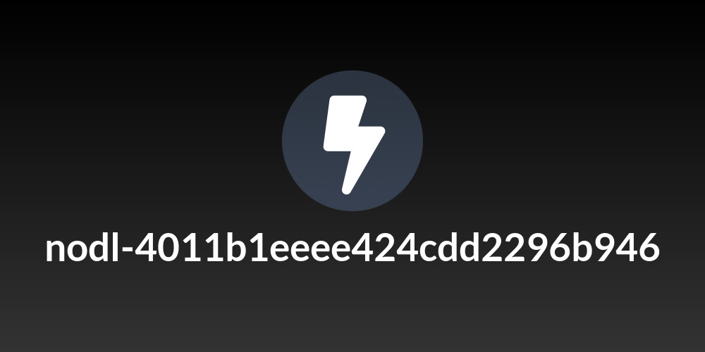 nodl-4011b1eeee424cdd2296b946