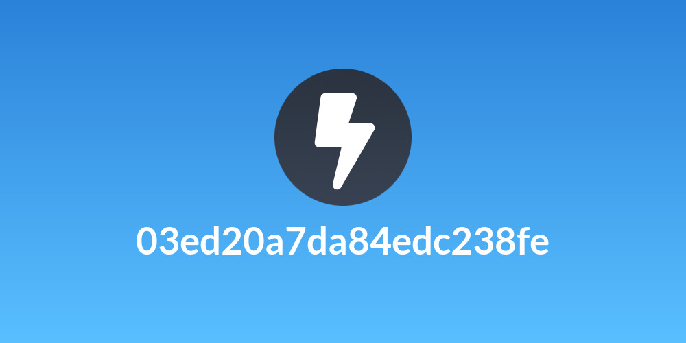 03ed20a7da84edc238fe