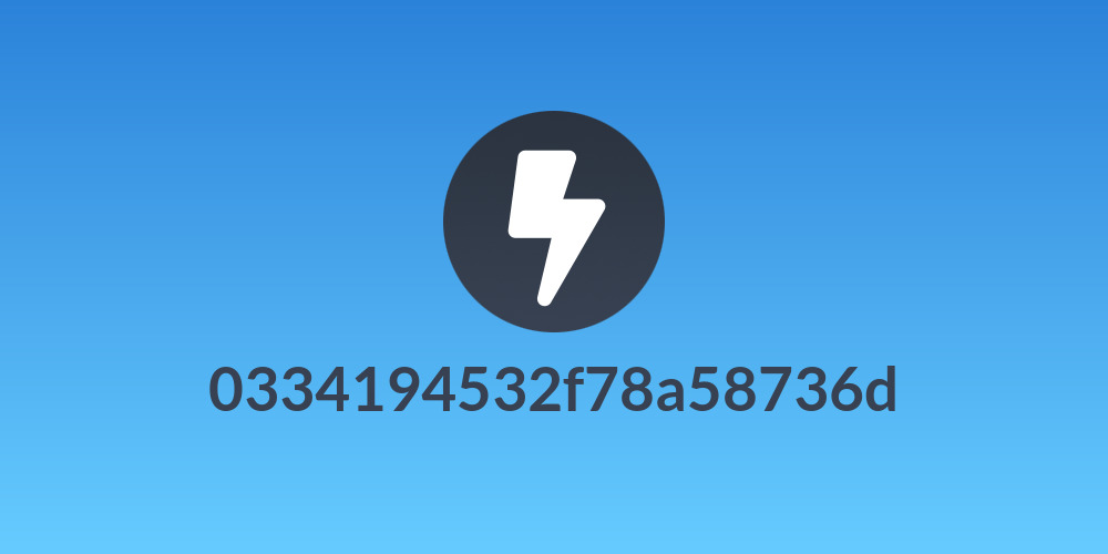 0334194532f78a58736d