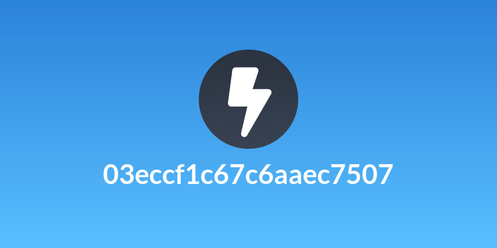 03eccf1c67c6aaec7507