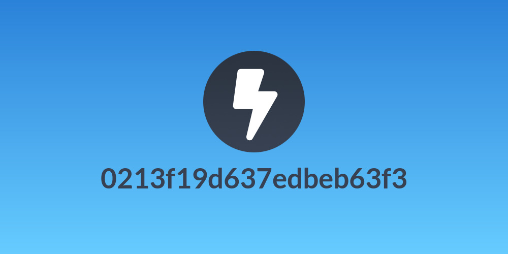 0213f19d637edbeb63f3
