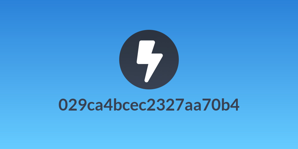 029ca4bcec2327aa70b4