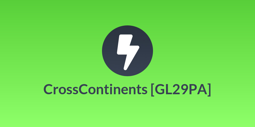 CrossContinents [GL29PA]