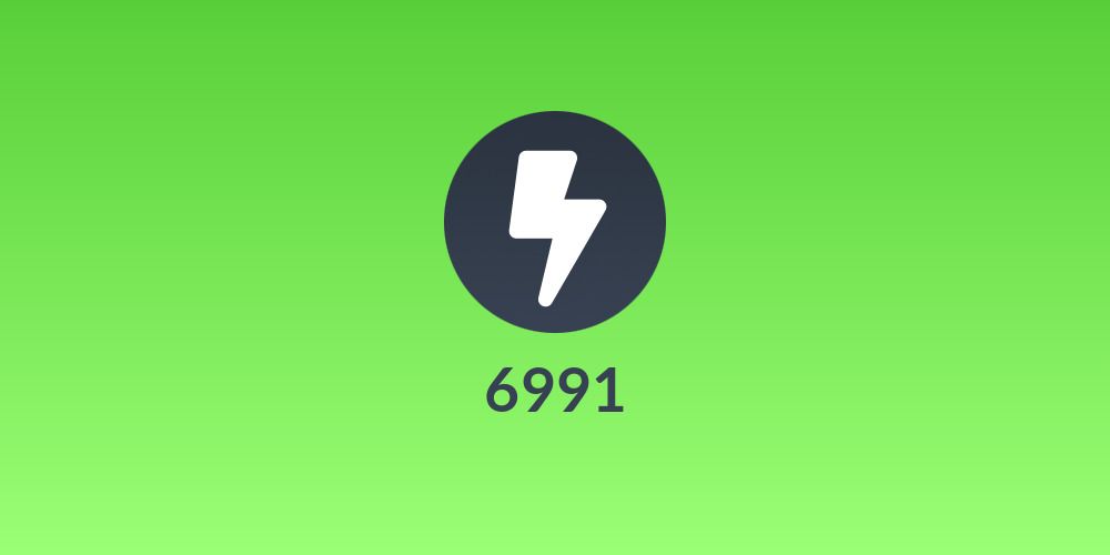 6991